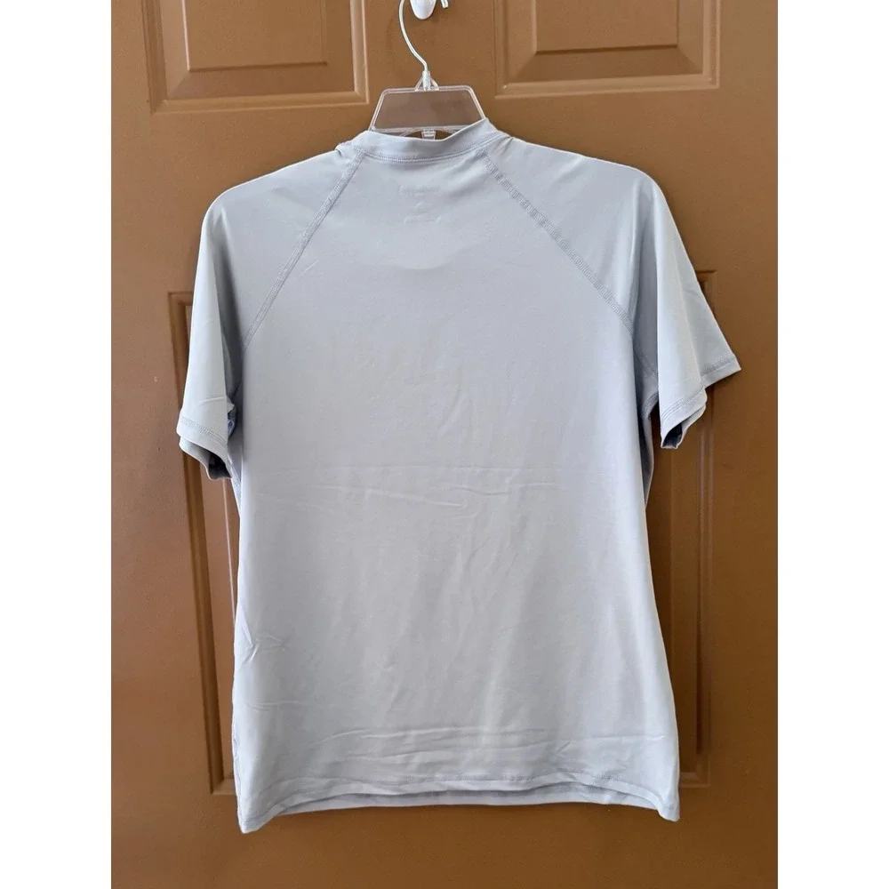 Goodfellow & Co Men's Short Sleeve Rash Guard Top UPF 50+ Gray Sz L NWT